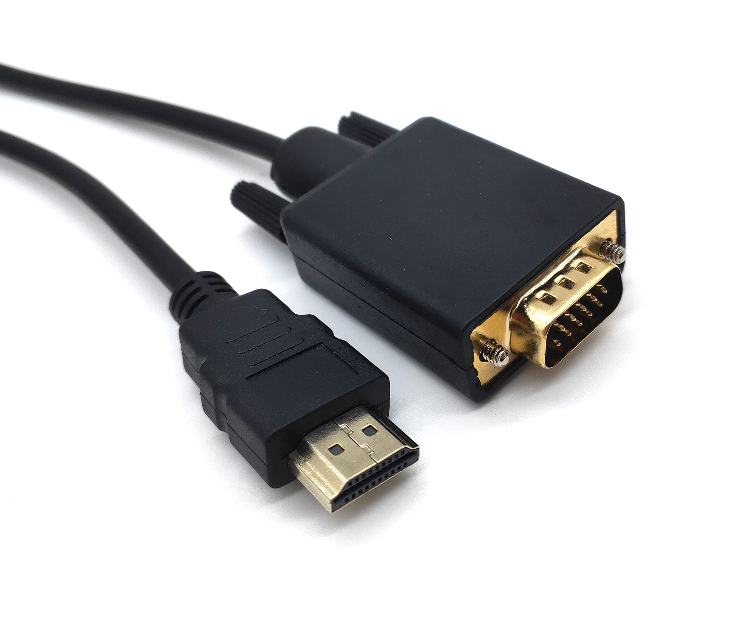 HDMI to VGA Adapter Cable with gold-plated connectors