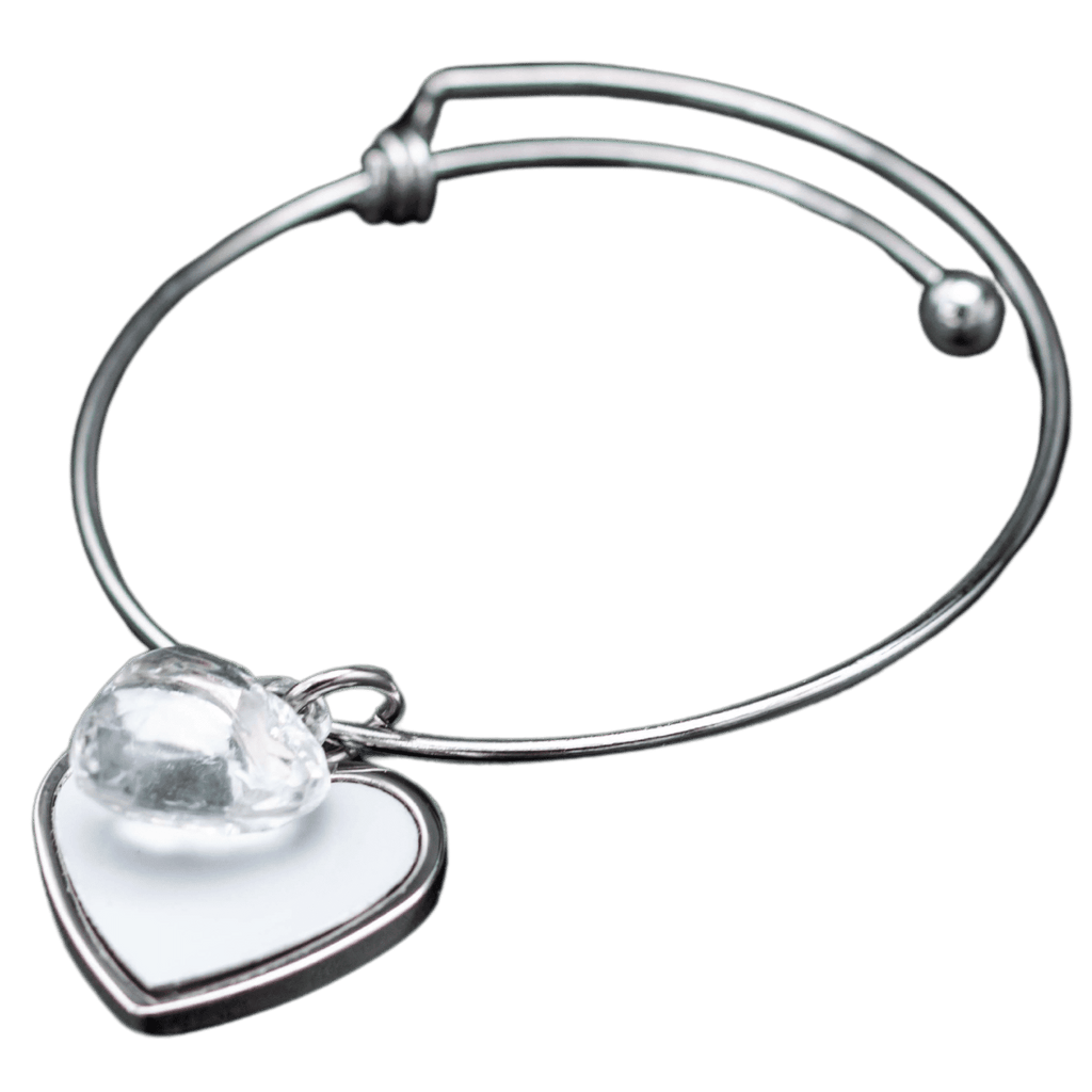 Jewellery Adjustable Heart Bracelet - Custom Printed