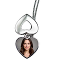 Heart Necklace Silver zink-alloy - custom Printed