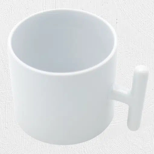 T-Handle Ceramic Mug White -  Custom Printed