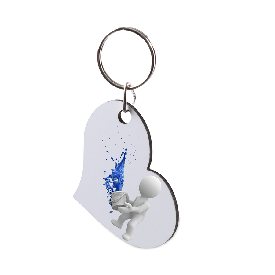 AMERICAN Hardboard Lovers Keyring - Custom Printed