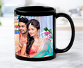 Ceramic Patch Mug Black Custom Printed