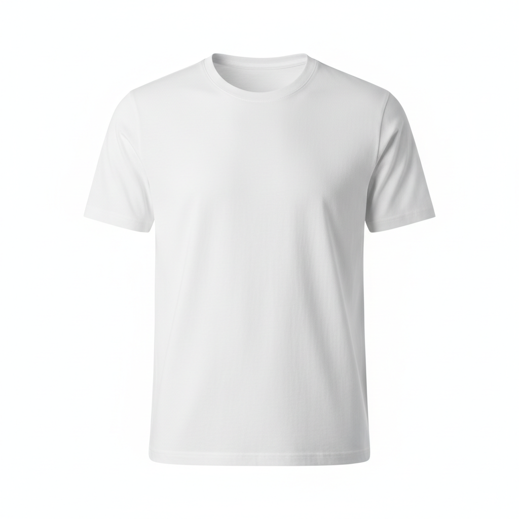 Combed Cotton Crew Neck T-shirt White