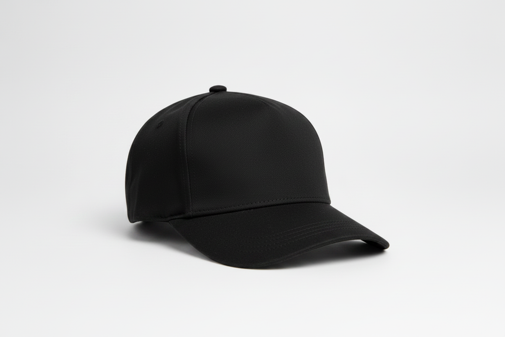 CRJ Classic Unisex 5-Panel Flat Cap Black