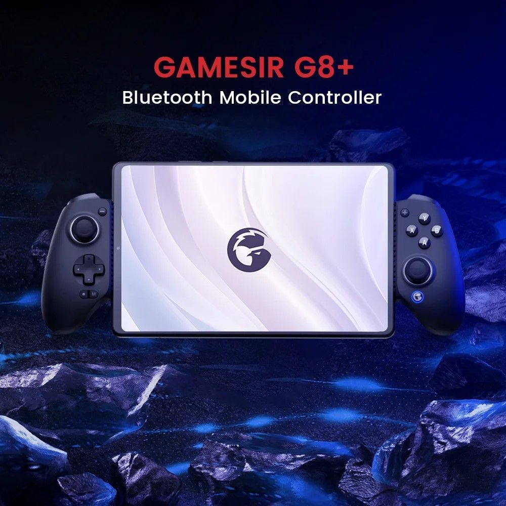 GameSir G8+ Bluetooth Mobile Controller with tablet