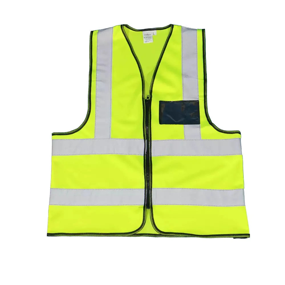 Security Reflective Vest with Zip & ID