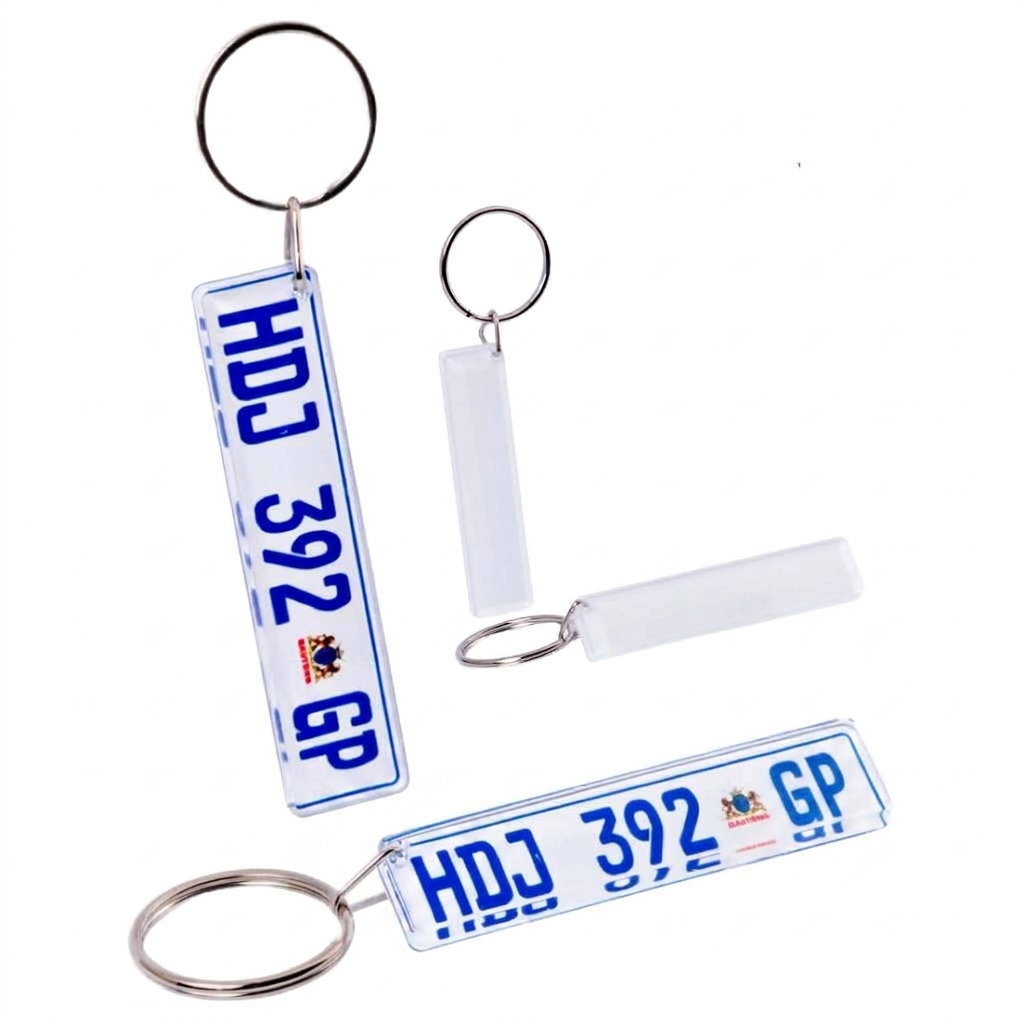 Number Plate Keyholder-  Custom Printed