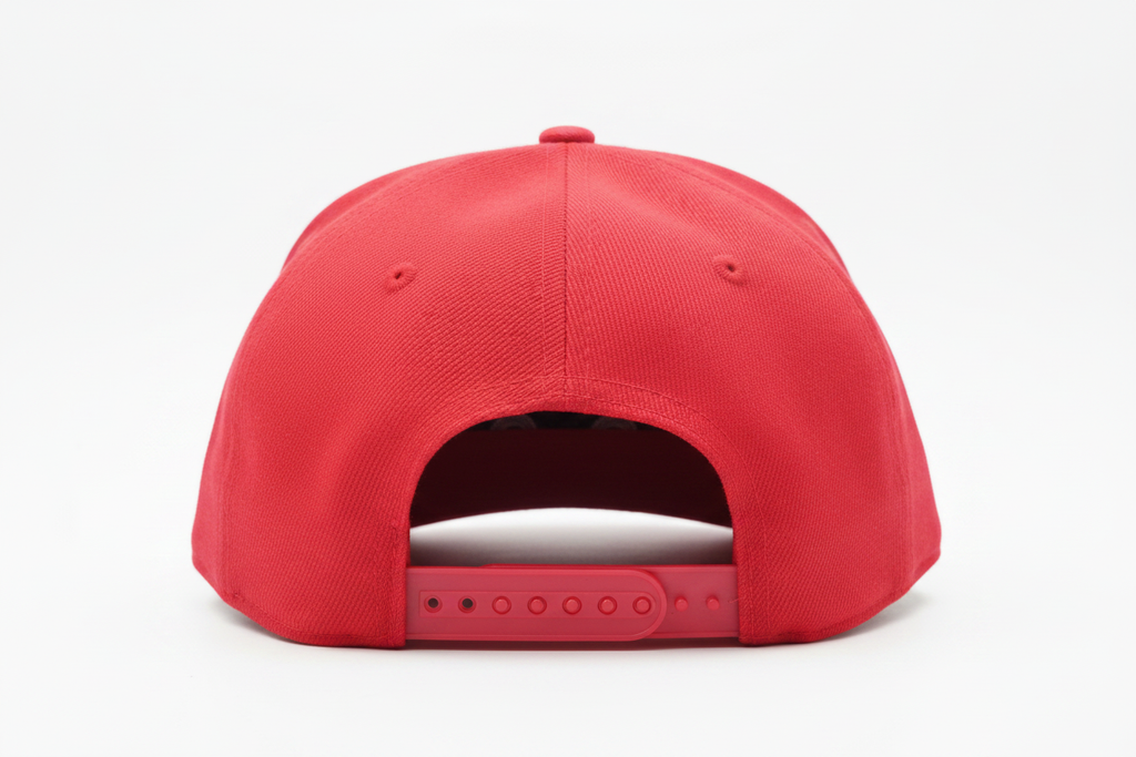 Red Snapback Original Flat Brim Cap