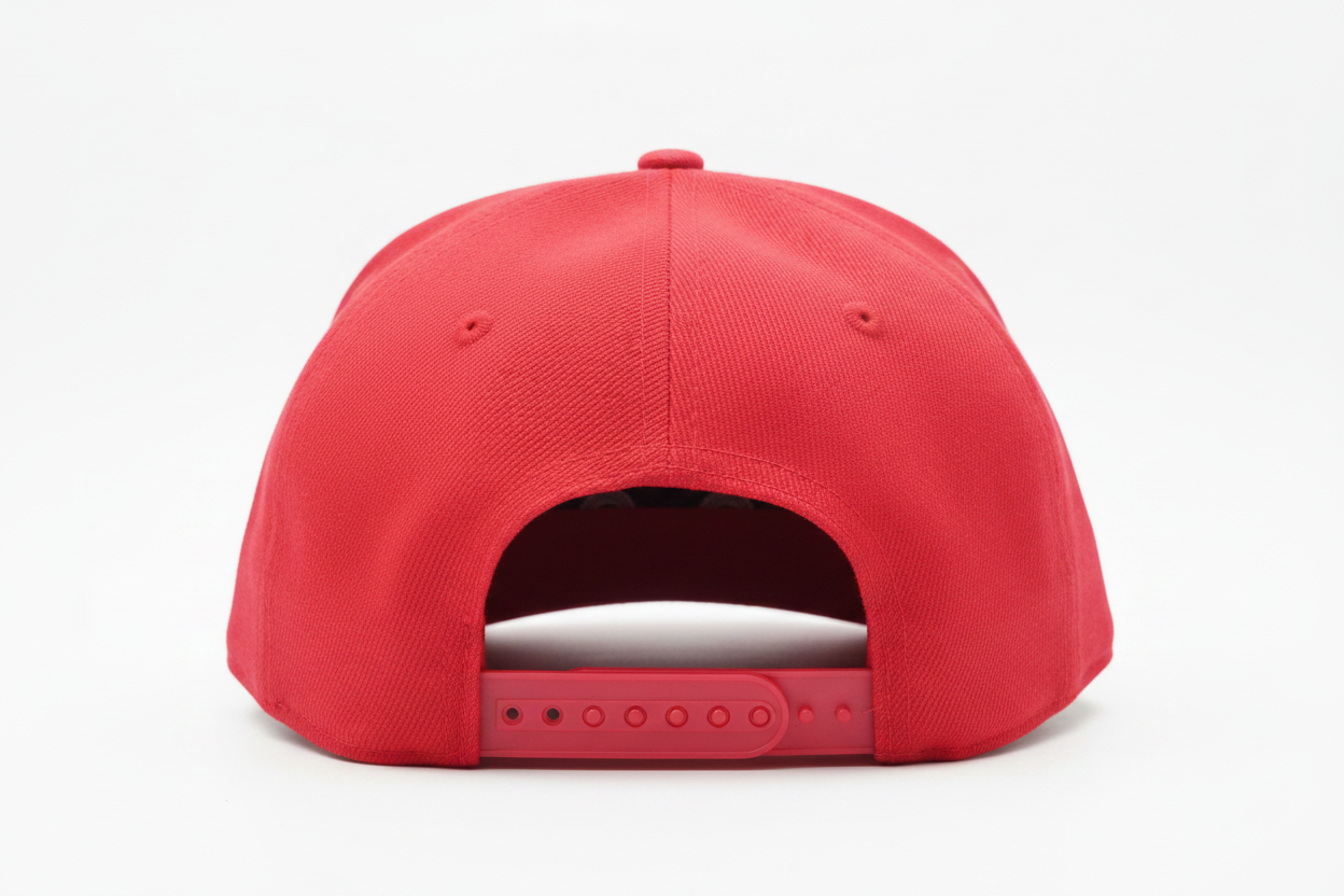 Red Snapback Original Flat Brim Cap