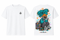 White Offline Club T-shirt front and back
