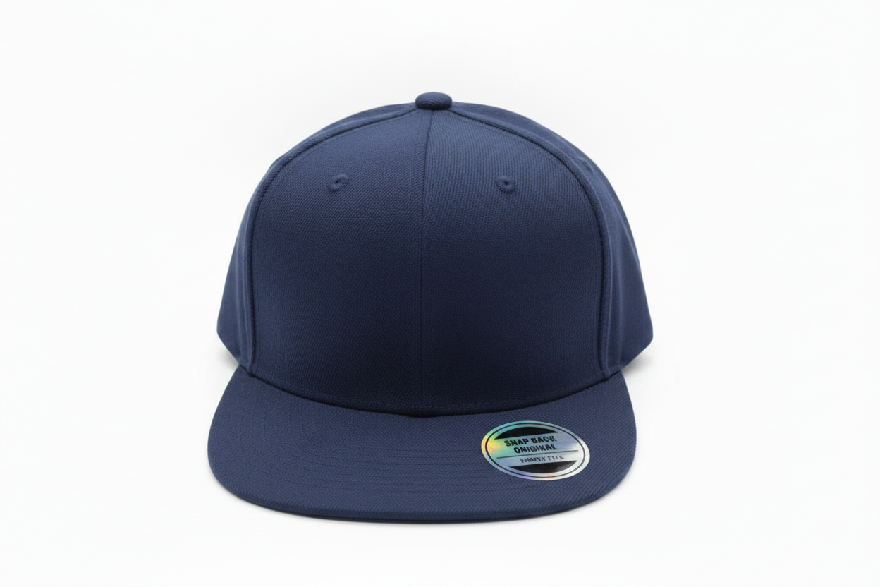 Navy Blue Snapback Original Flat Brim Cap