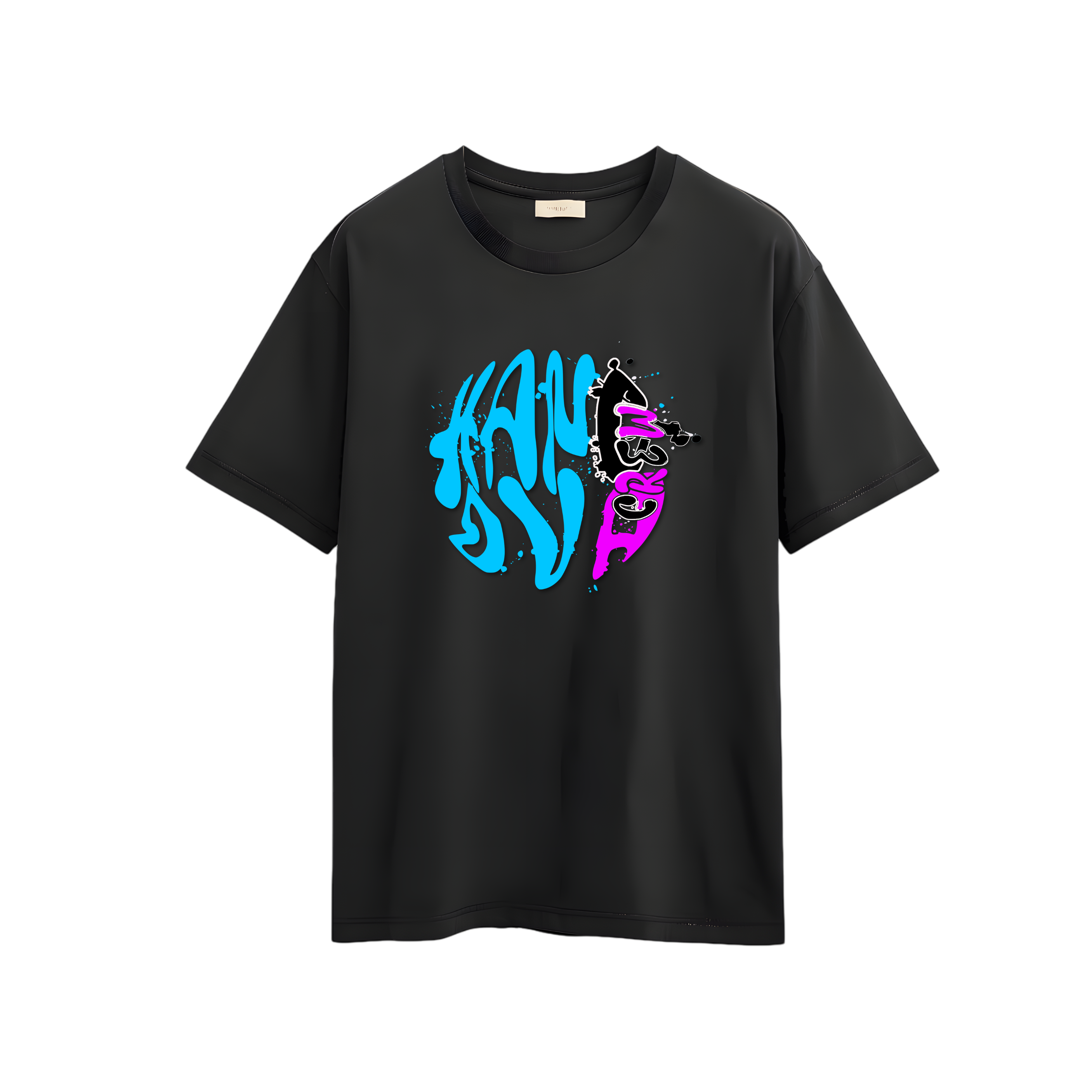 Hang Ova Crew Back, Front Branded T-shirt Black