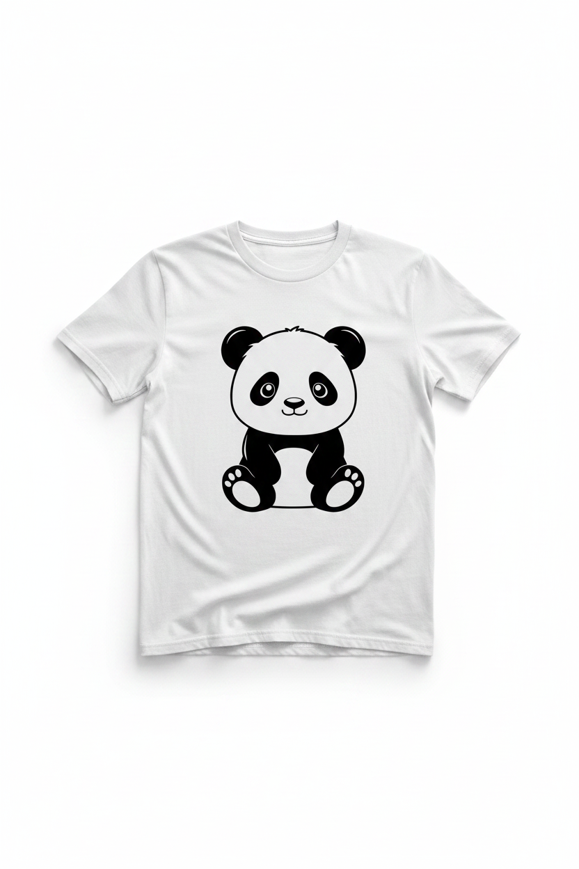 White Tee Exact Panda